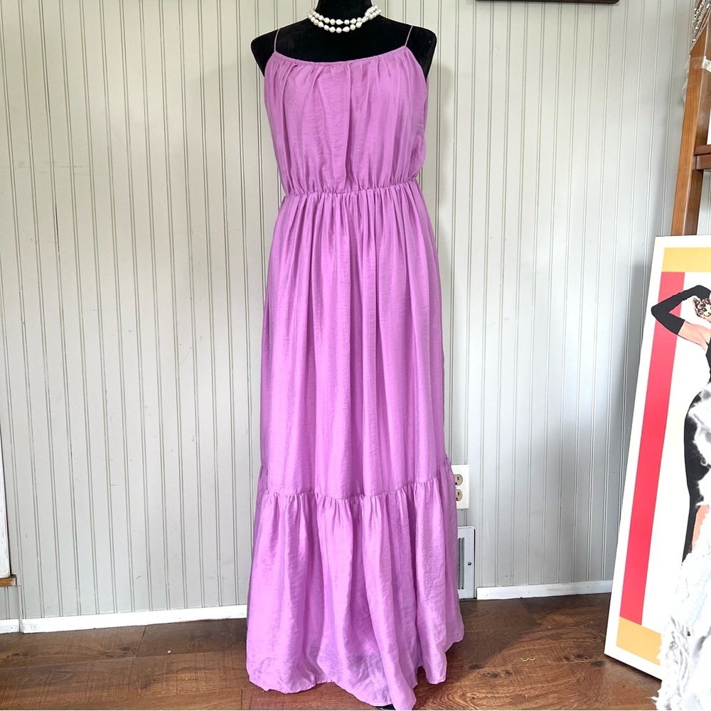Abercrombie & Fitch Lavender/Purple Maxi Dress